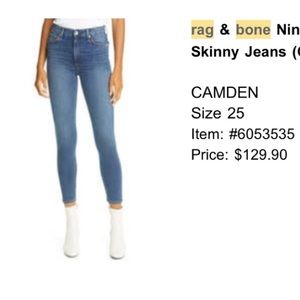 Rag & Bone Nina Skinny jean